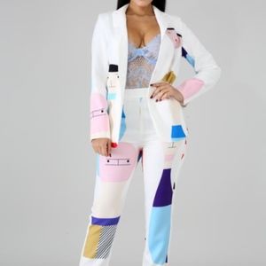 Artsy Blazer Set